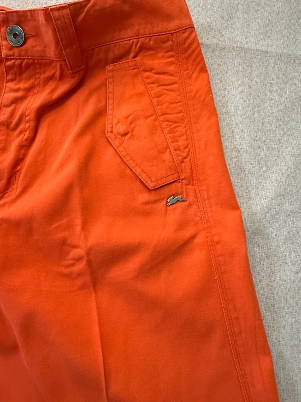 Tiziano Men’s Burnt‎ Orange Twill Shorts - Size 36 - Rabbit Logo